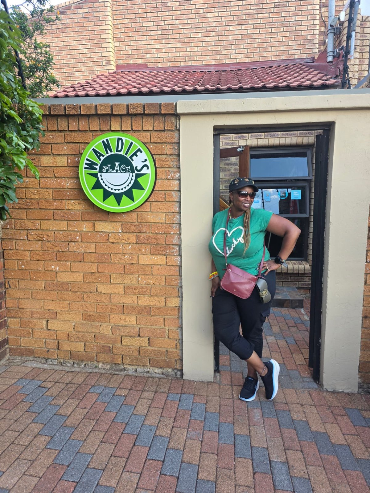 Outside the café
