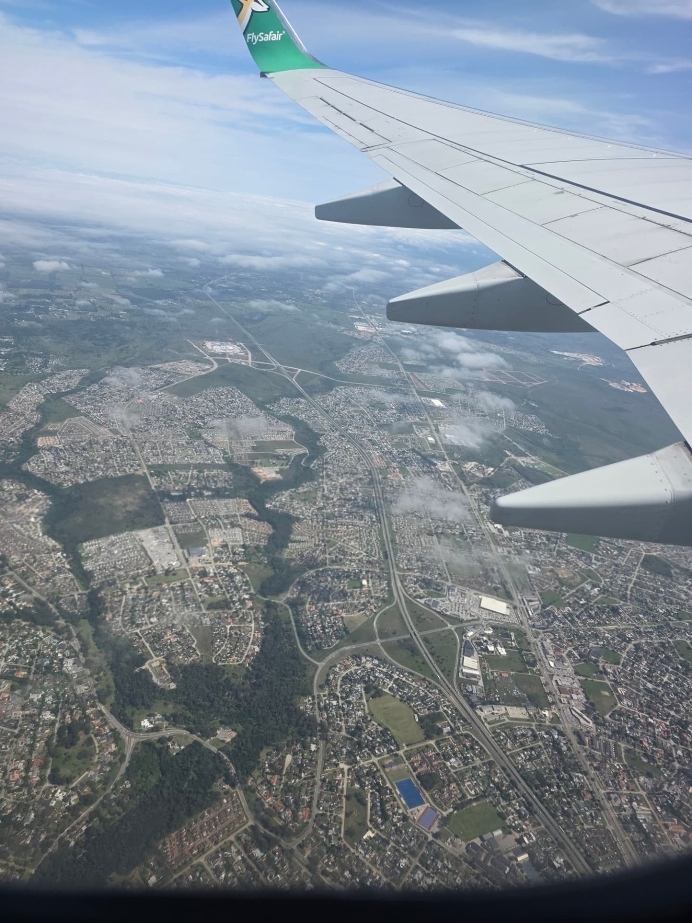 The view from my aeroplane window