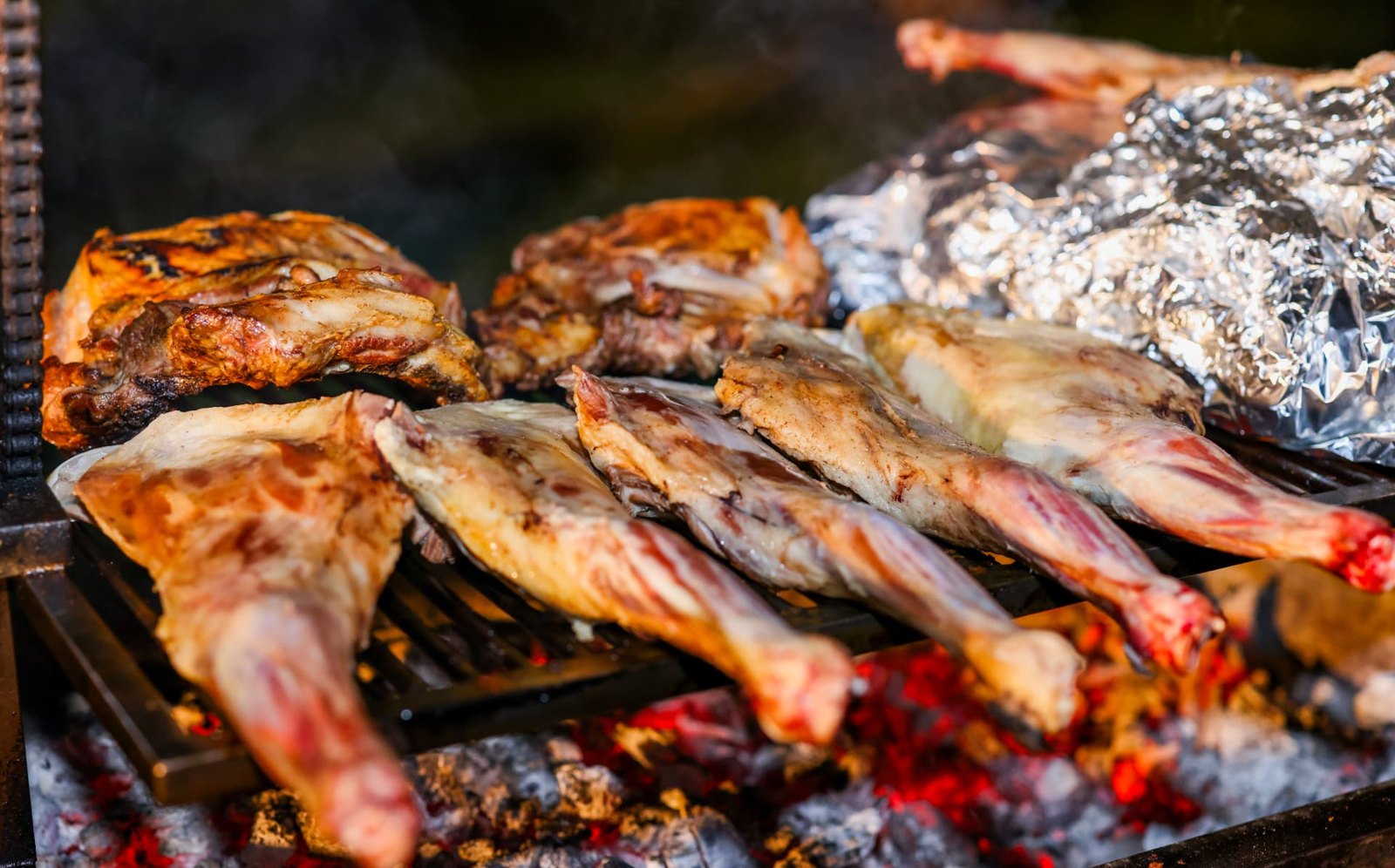 Cooking over the coals