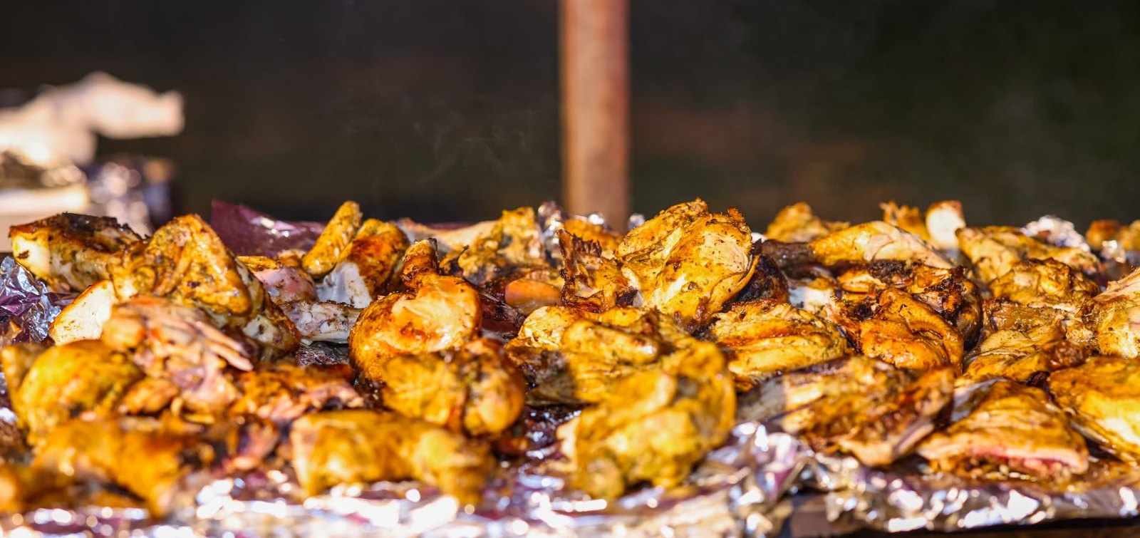 A generous spread from the grill