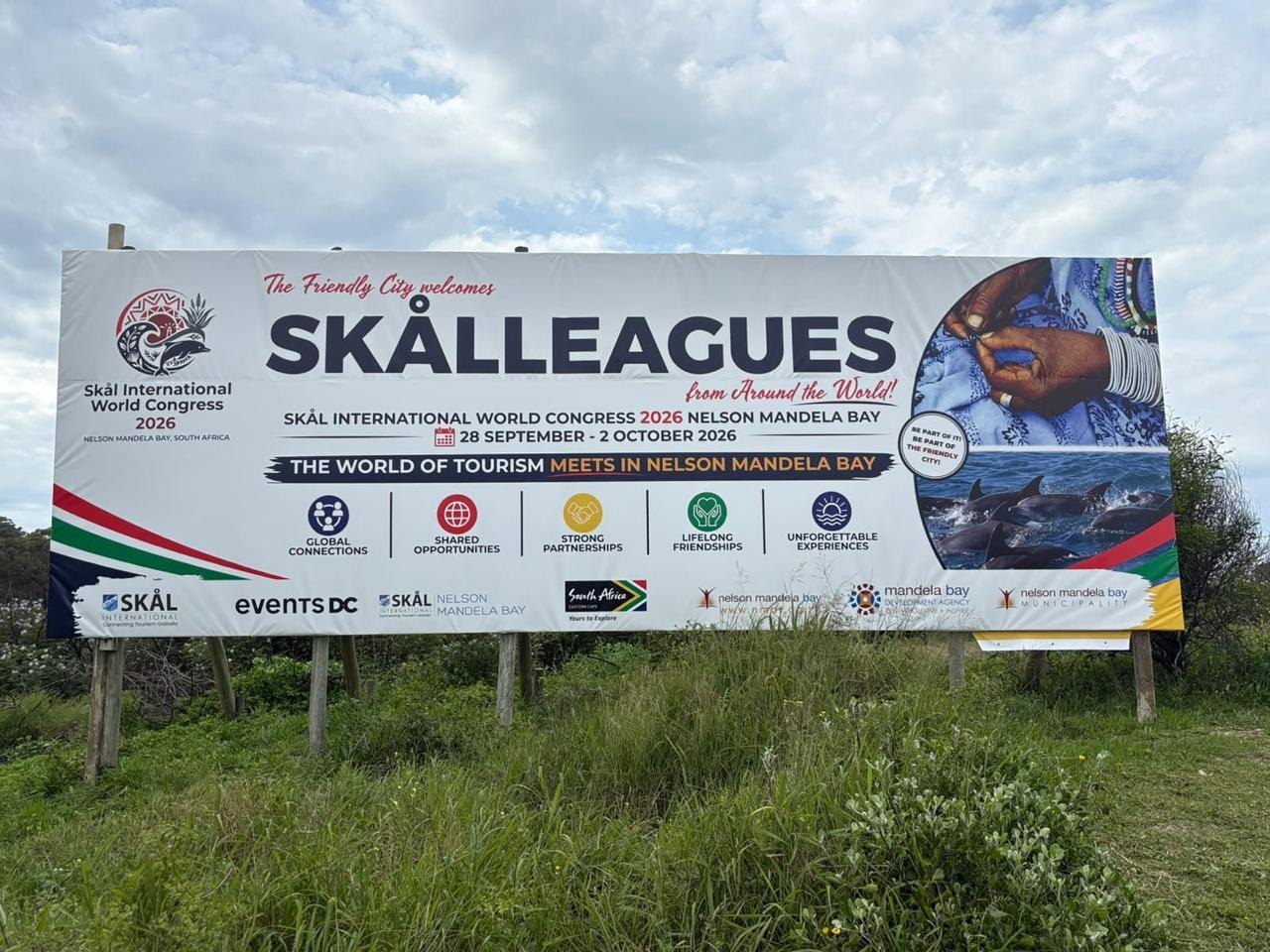 A welcome sign along the way