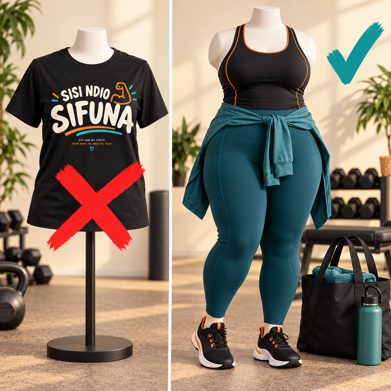 What not to wear vs what to wear to the gym
