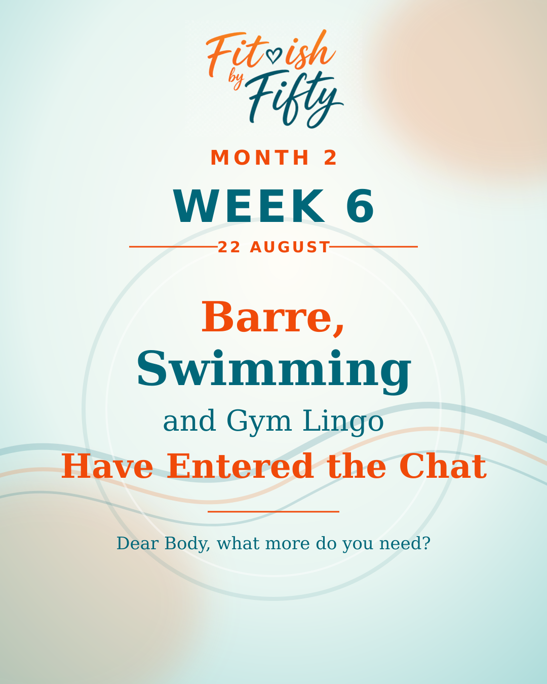 Barre, Swimming and Gym Lingo Have Entered the Chat cover